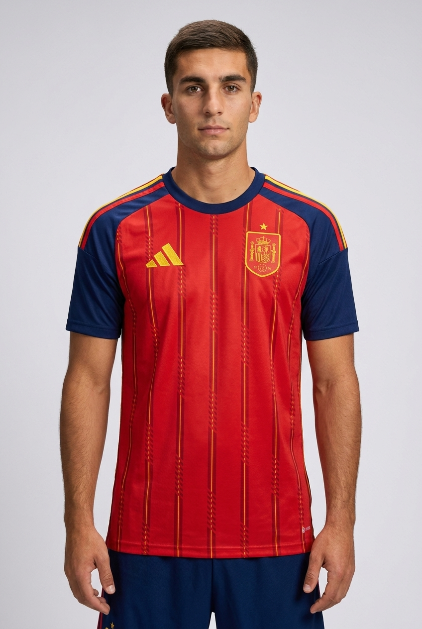 Spanje thuisshirt voorkant